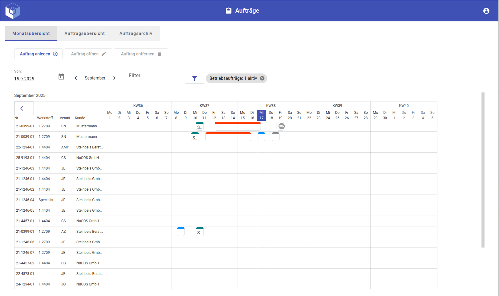 Order Management screenshot
